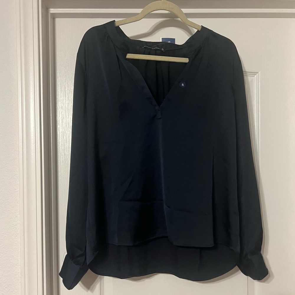 Abercrombie and Fitch Navy Blouse